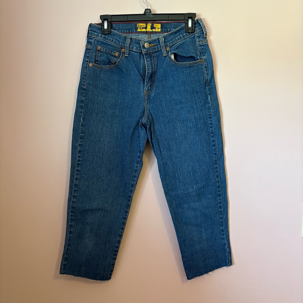 💙Rustic Denim Blue Cropped Jeans